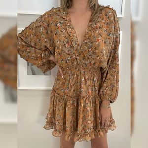 Fall Floral Dress ((Worn Once))